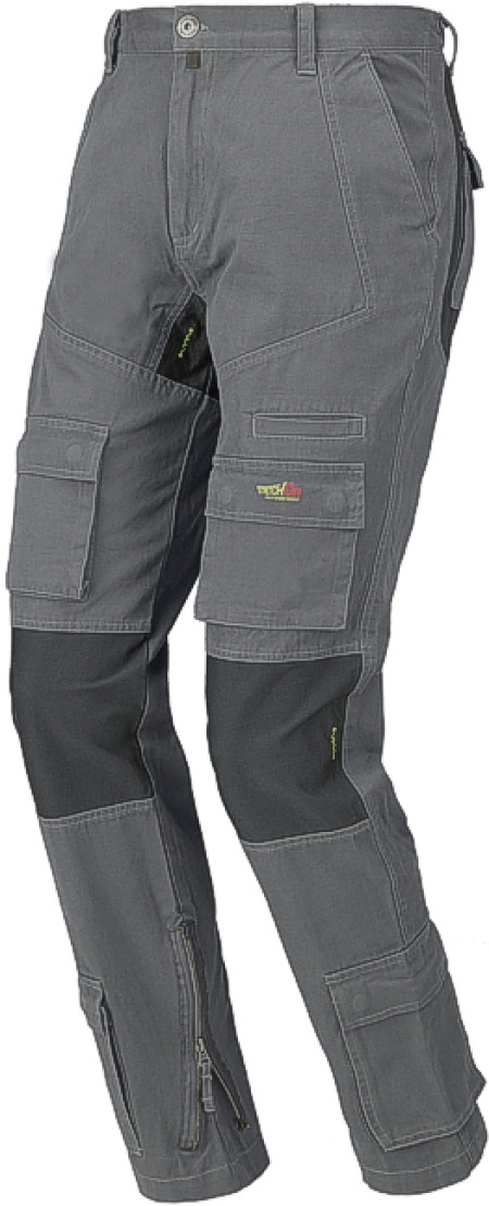 pantaloni da lavoro multitasche colore  grigio issa stretch on 8738