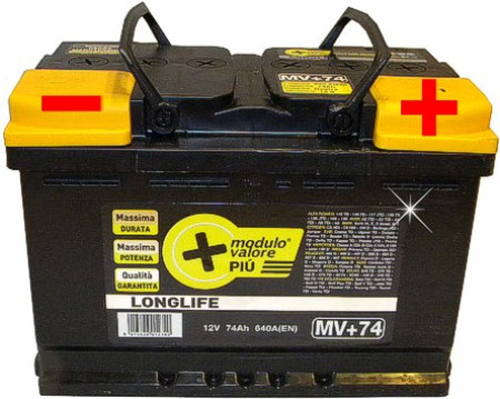 batterie auto mv sigillate s manutenzione 70ah long life 278x175x190h 13499