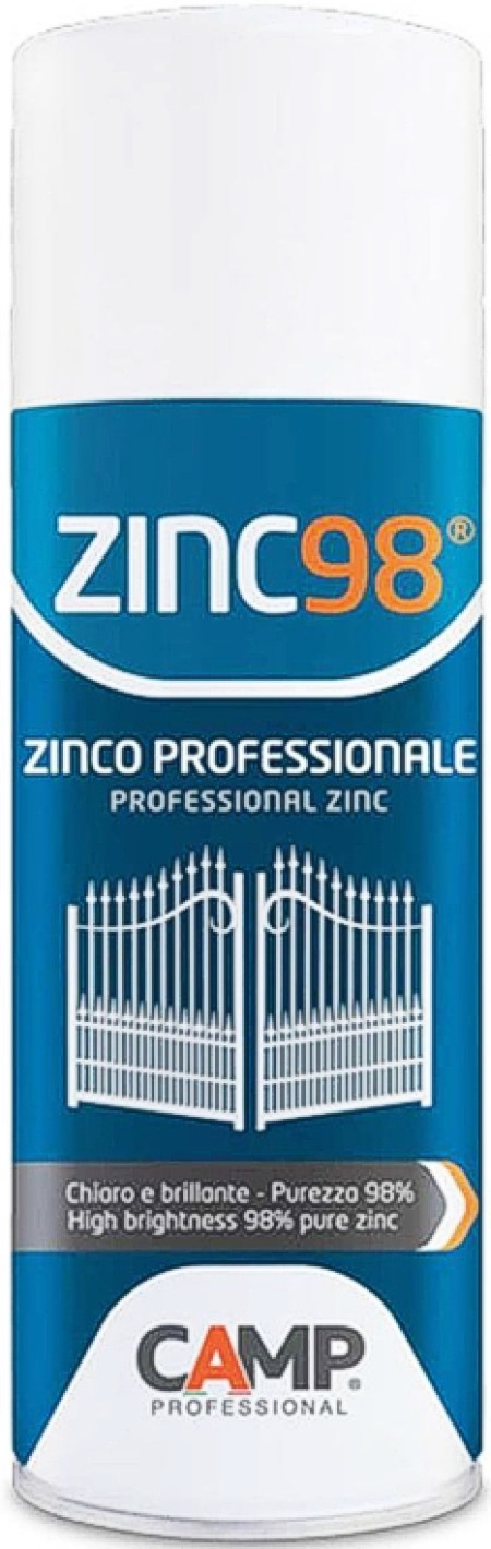 zincante camp spray professionale 98%  purezza ml.400 zinc 98 1015400