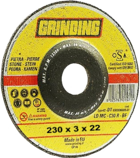 mole abrasive grinding d t mm.230x3x22  ld-mc 66252922843