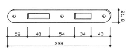 contropiastre f.o. bordo tondo mm.238  x ser. patent grandi b005900103
