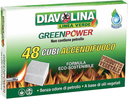 accendifuoco diavolina greenpower 48 cubi 15335