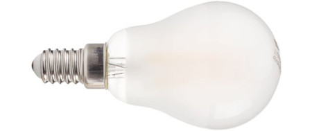 lampade illumia led vintage satinate  globetto e14 luce naturale 2215 w.5 lm.600 k.4000 lnble14nw05w05