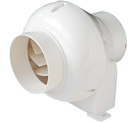 aspiratori centrifughi x condotti in abs  w.20 mm.100 asp.100 m3 h ipx4 lineav10