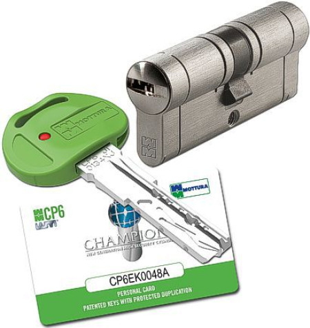 cilindri mottura champions cp6 spostati  mm.67 3 chiavi dupl.protetta cp6d313601